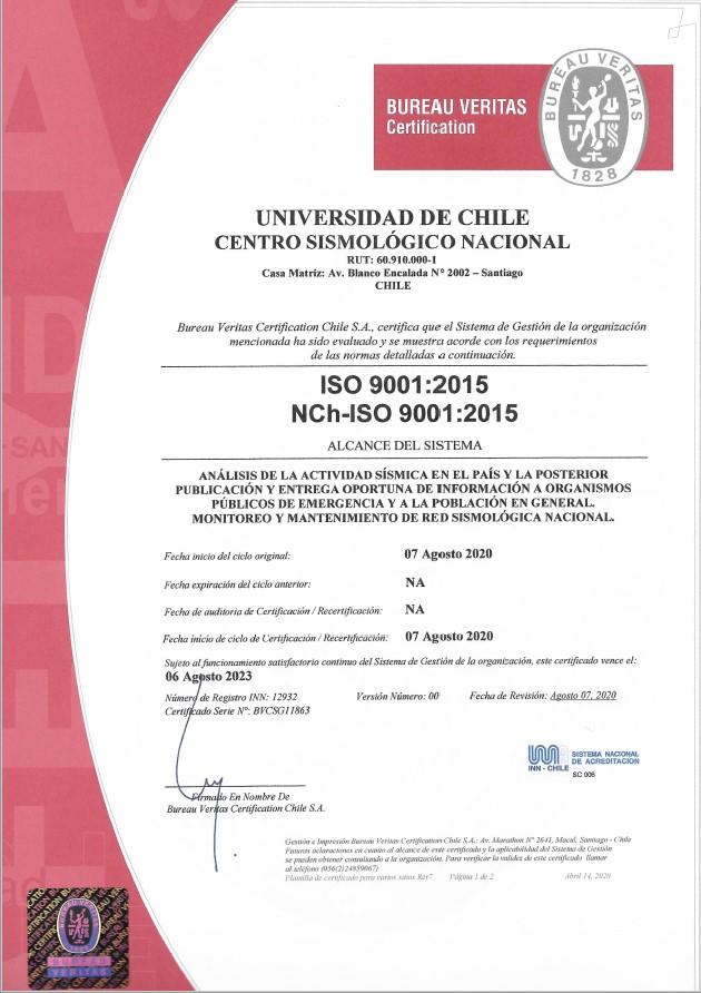 Csn Obtiene Certificación Internacional Iso 9001 2015