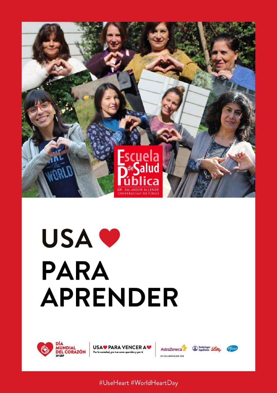 La Escuela de Salud Pública de la Universidad de Chile se suma una vez más al día internacional del Corazón #UseHeart en #WorldHeartDay