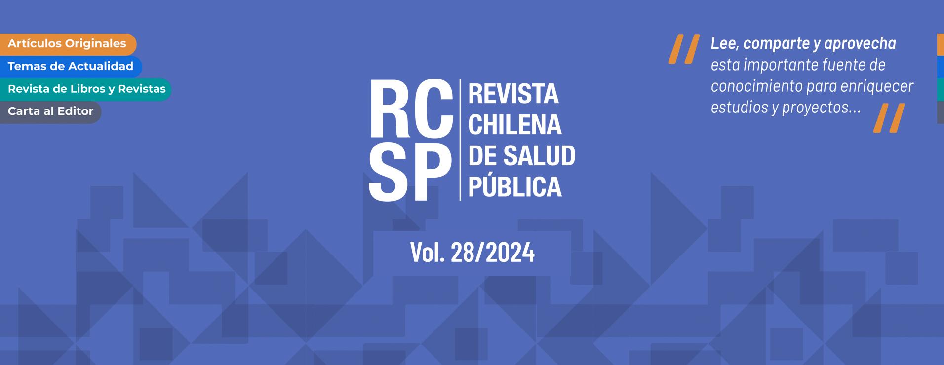  ¡Nuevas publicaciones disponibles! de la Revista Chilena de Salud Pública