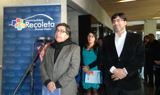 Prof. Eduardo Muñoz y el alcalde Daniel Jadue