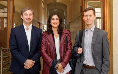 Sebastián Marambio, Xiomara Troncoso y Conall Morrison.