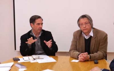 Miguel O' Ryan junto al Dr. Óscar Arteaga.
