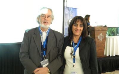 Dr. Kottow junto a Giesele Schweizer, presidenta del VIII Congreso de la Sociedad Chilena de Calidad Asistencial.