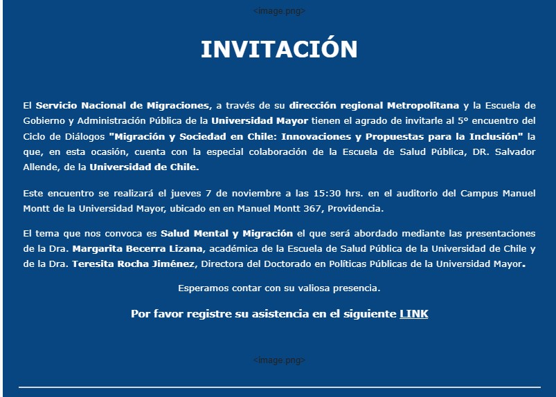 Invitación 5° Diálogo 