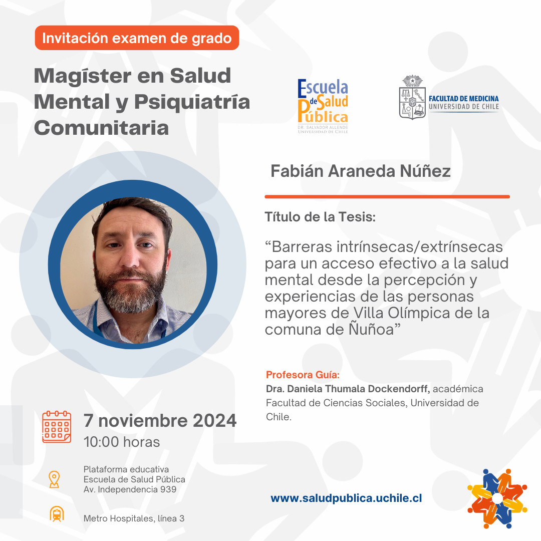 Magíster en Salud Mental y Psiquiatría Comunitaria_ Fabián Araneda Núñez