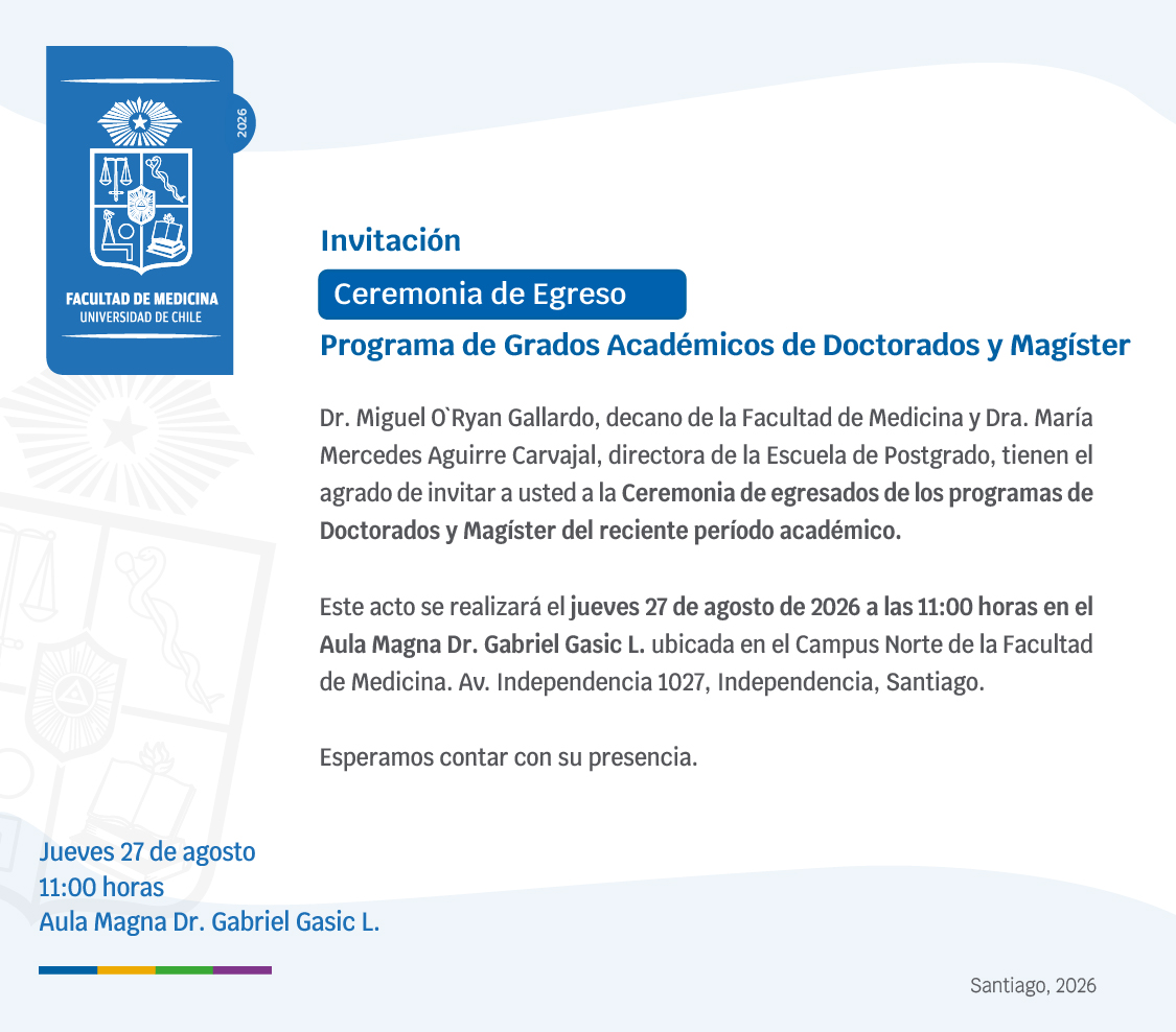 Ceremonia de Egreso Programa Postgrado