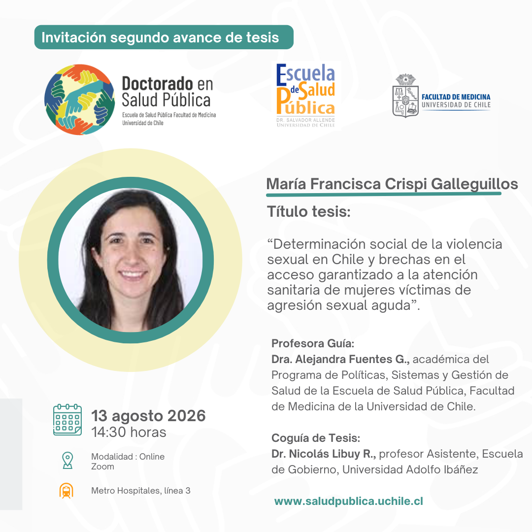 segundo avance de Tesis Doctorado en Salud Pública_ francisca Crispi